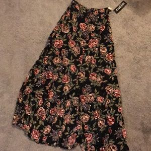 Button Front Maxi Skirt